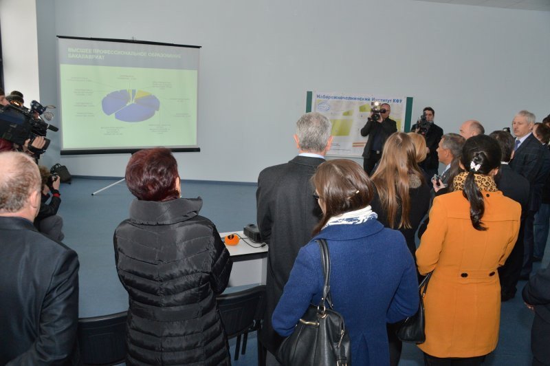 The President of the Republic of Tatarstan Made a Working Visit to the KFU Branch in Naberezhniye Chelny