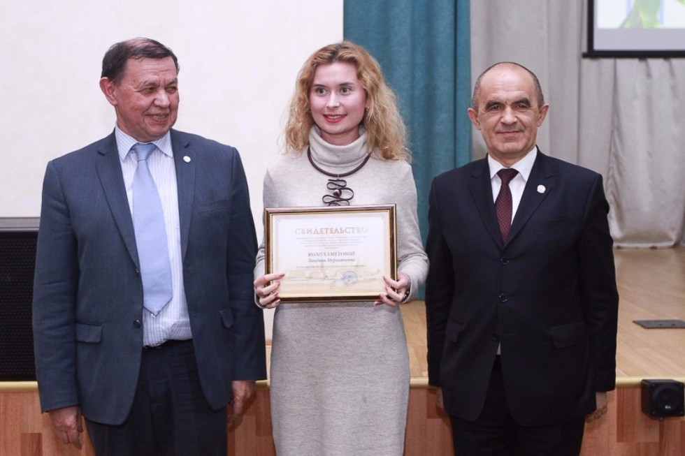 Rector Ilshat Gafurov and University Employees Receive New Ranks from Tatarstan Academy of Sciences ,Tatarstan Academy of Sciences, IFMB, IMM, IP, IIRHOS, IPIC