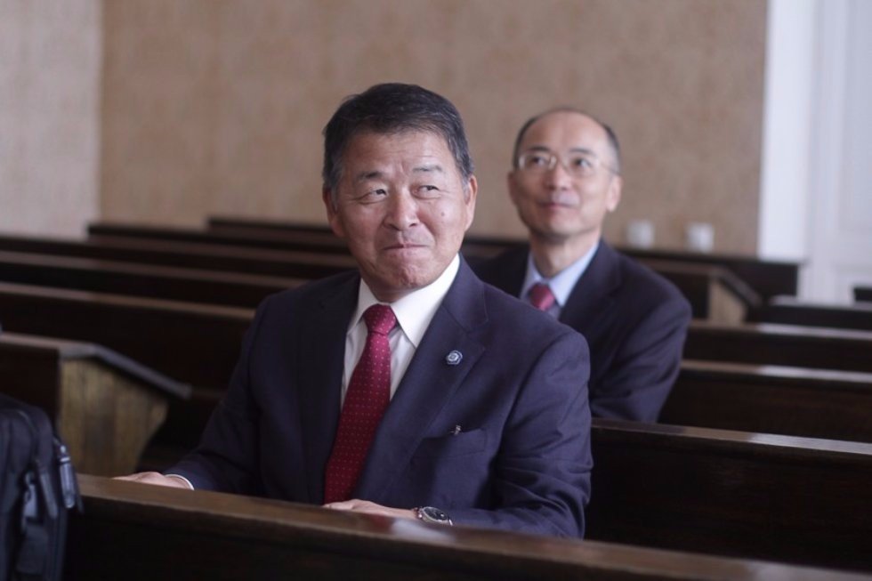 President of Kanazawa University Pays a Return Visit ,Japan, Kanazawa University, IFMB, Medical Simulation Center, Dentistry Training Class, double diplomas