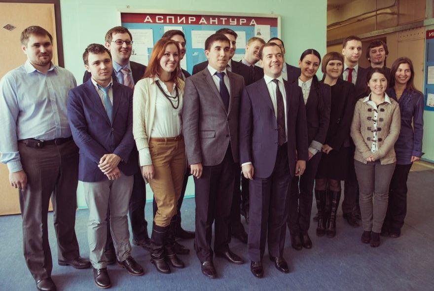 KFU post-graduates participate in the meeting with Prime-Minister Dmitry Medvedev