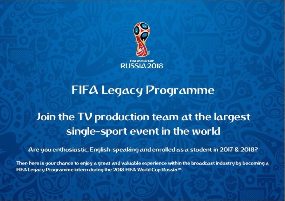 FIFA Legacy Programme Application Process Is Now Open ,2018 FIFA World Cup