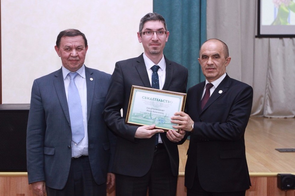 Rector Ilshat Gafurov and University Employees Receive New Ranks from Tatarstan Academy of Sciences