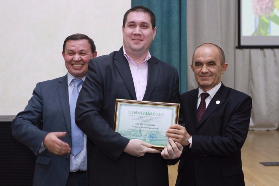 Rector Ilshat Gafurov and University Employees Receive New Ranks from Tatarstan Academy of Sciences