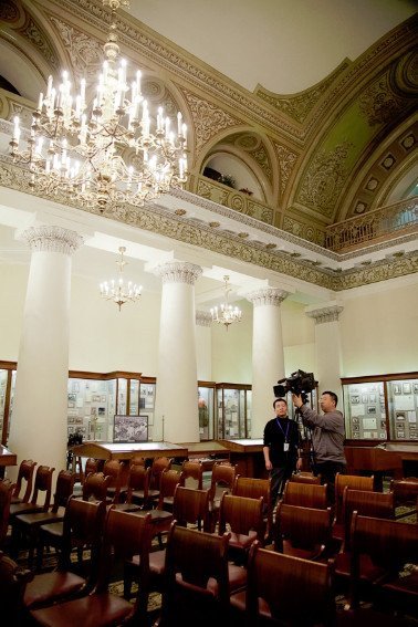 Chinese central television company shoots a documentary about Kazan University