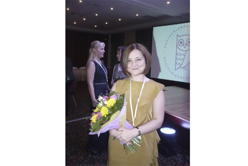 The Best University Teacher of German Works in KFU. Her name is Liliya Zakirova ,
