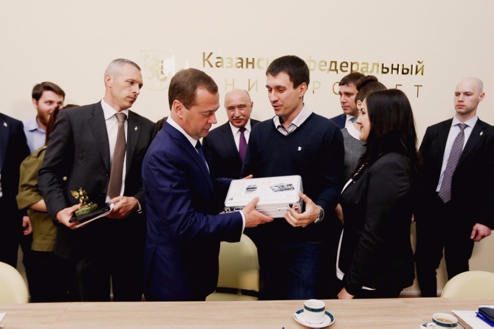 Prime Minister of Russia Dmitry Medvedev Visited Kazan University