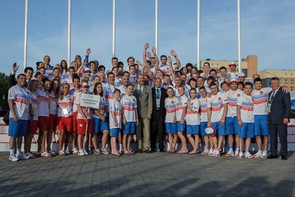 Russian flag was hoisted in the Universiade village