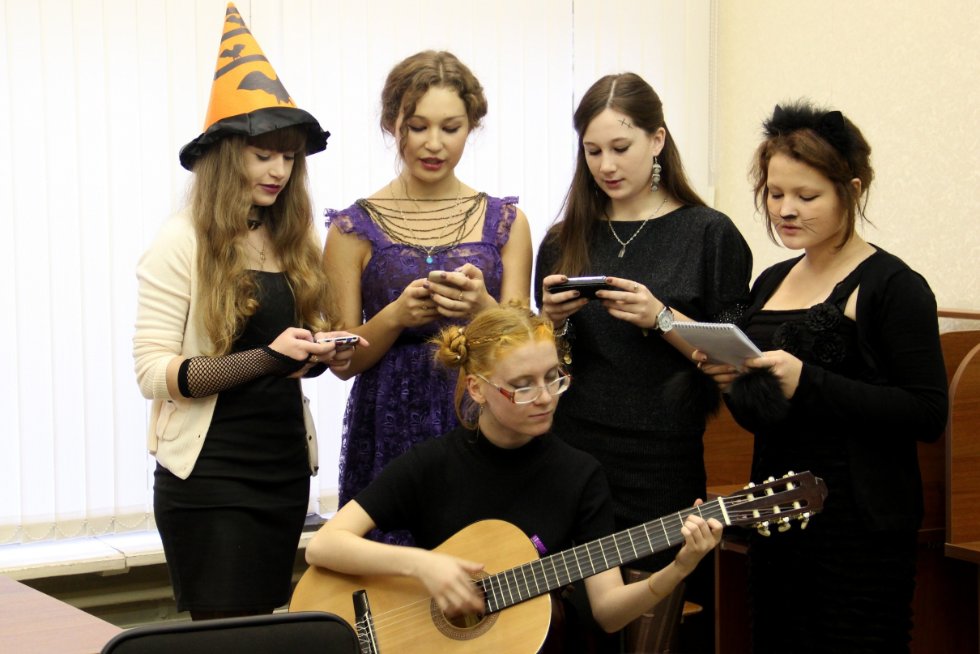 Halloween party in the philological department! ,  ,  