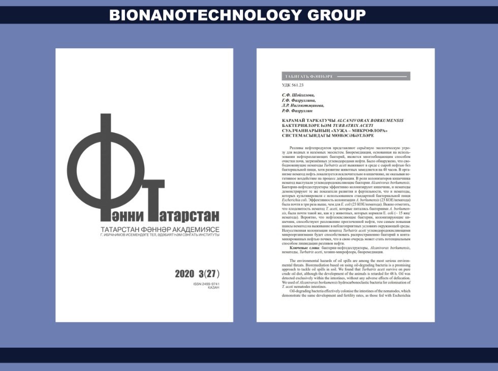 4th article in this year , , nematodes, oil-degrading bacteria, bioremediation