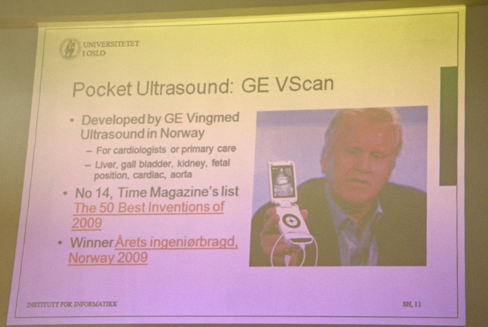 Professor Sverre Holm about medical ultrasound diagnosis