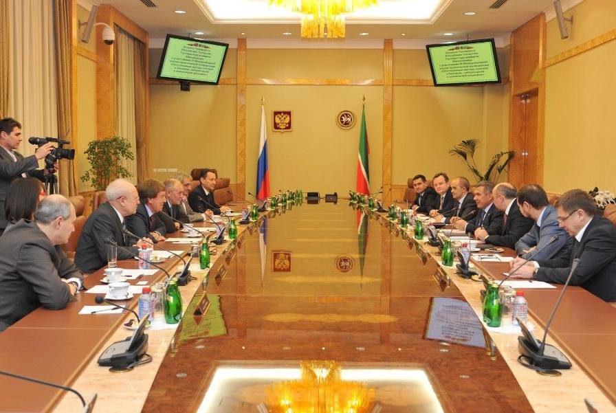 High-Level Meeting with President of Tatarstan ,
