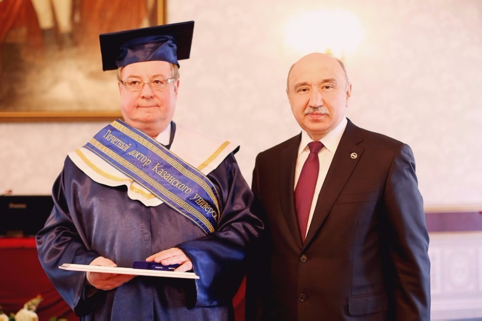 Sergey Stepashin Received Credentials of Doctor Honoris Causa of Kazan University ,Housing Utilities Reform Fund, Imperial Eastern Orthodox Palestinian Society, State Counsellor of Tatarstan, Doctor Honoris Causa, awards, IMEF, Palestine, Syria