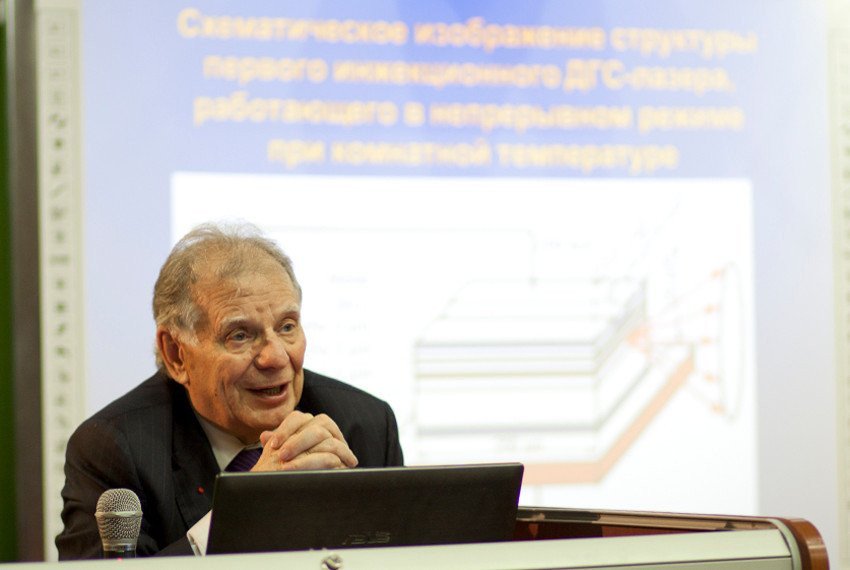 Nobel laureate Zhores Alferov: 'Our hopes are connected with tremendous talents of our people'. ,
