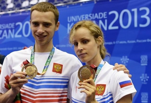 Antonina Savelyeva and Alexander Shibayev took the third place at the table tennis (mixed doubles) competitions