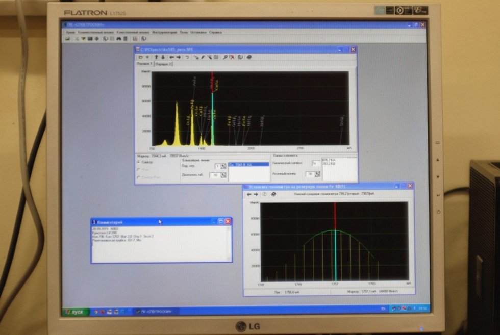 The gamma-resonance study of materials of the electronic technics