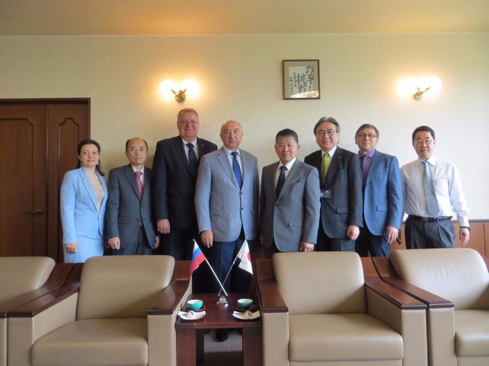 Rector Ilshat Gafurov's Meeting with President of Kanazawa University Yamazaki Koetsu