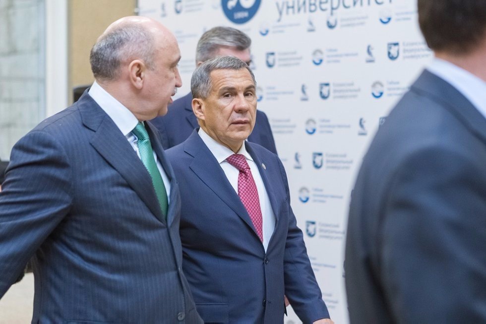 President of Tatarstan Visited Naberezhnye Chelny Institute, Rector Gafurov Present at Discussions of Two Institute Roadmaps