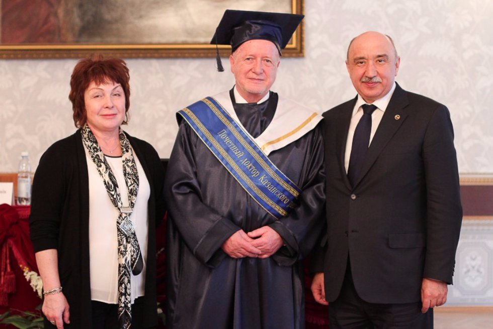 Michael Schmitz, Supervisor of Partnership Agreement between KFU and Giessen University received KFU Honoris Causa