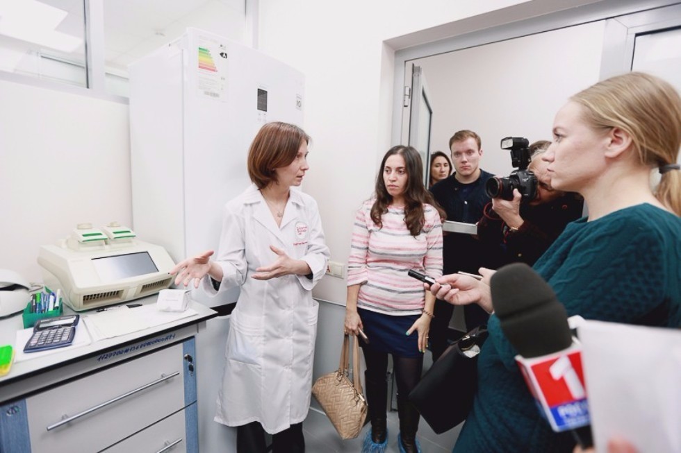 Rector Ilshat Gafurov Held a Media Tour Around Kazan University's Medical Cluster ,IFMB, University Clinic, RIKEN, SAU Translational Medicine