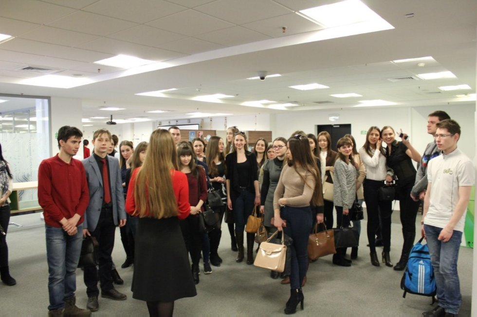 In seventeenth of March, 2015 third-year students of Finance Department, Institute of Management, Economy and Finance have visited IT-park.