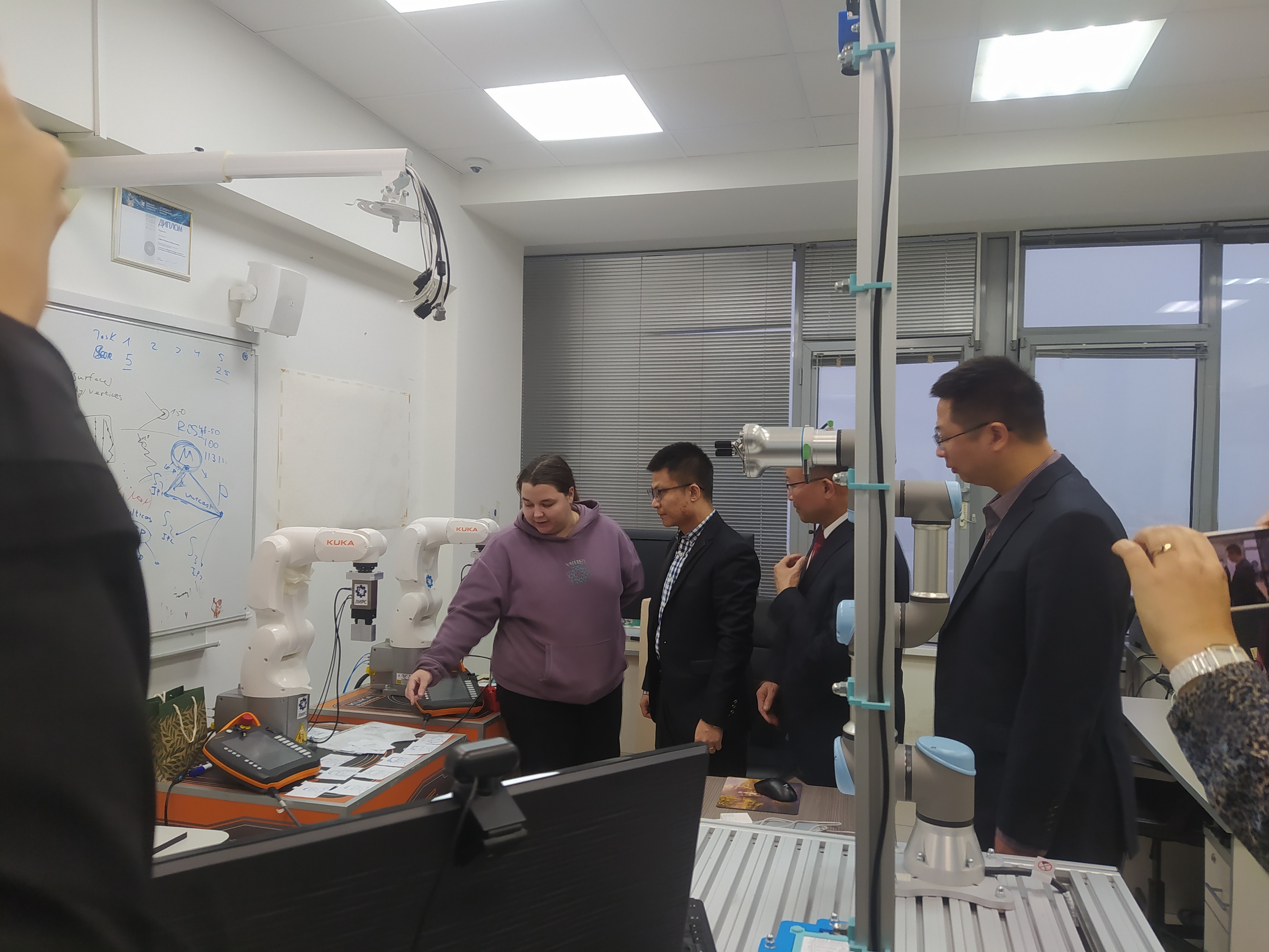 Chinese delegation visited Laboratory of Intelligent Robotic Systems ,LIRS, ITIS, robotics