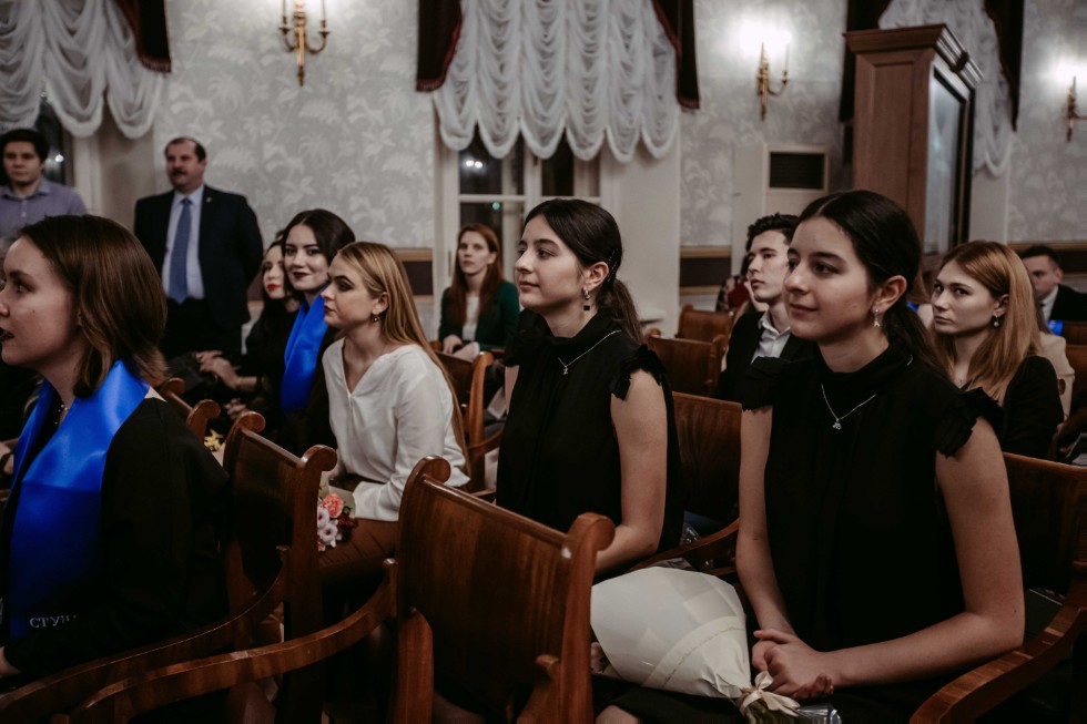 Rector Ilshat Gafurov congratulated the winners of Kazan University Student of the Year 2019 Awards