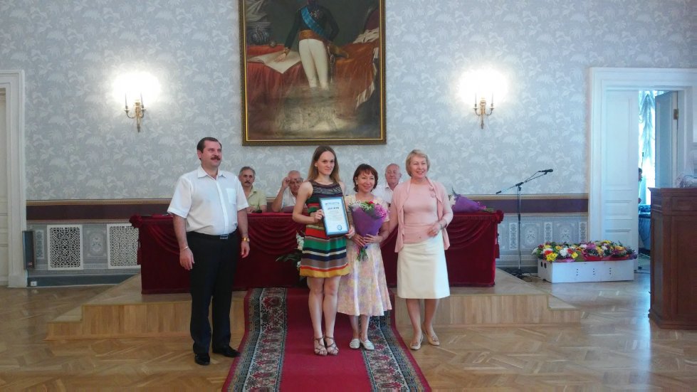 Мария Марзан и научный руководитель профессор С. К. Шайхитдинова ? победители конкурса Мария Марзан и научный руководитель профессор С. К. Шайхитдинова ? победители конкурса