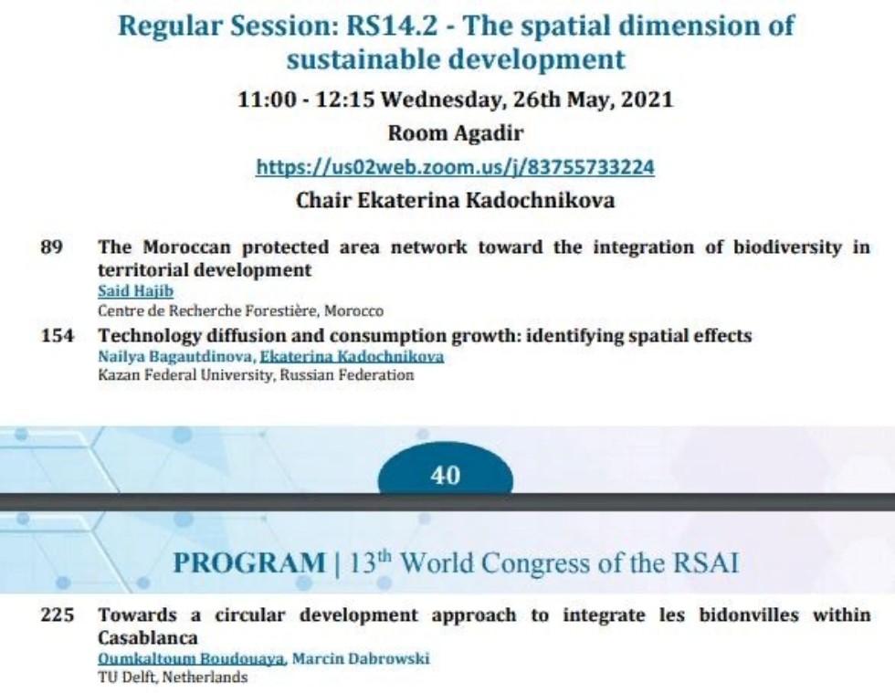             13th WORLD CONGRESS OF THE RSAI: SMART REGIONS