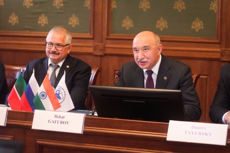 Indian Ambassador Pankaj Saran Visited Kazan University ,Russian-Indian Association of Universities, India