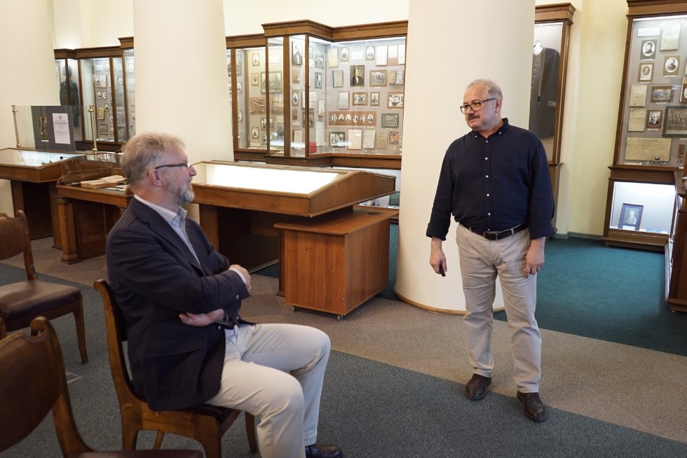 Visit by representative of University Museums and Collections Hugues Dreysse Visit by representative of University Museums and Collections Hugues Dreysse