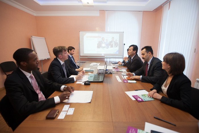 Representatives of Samsung company at KFU