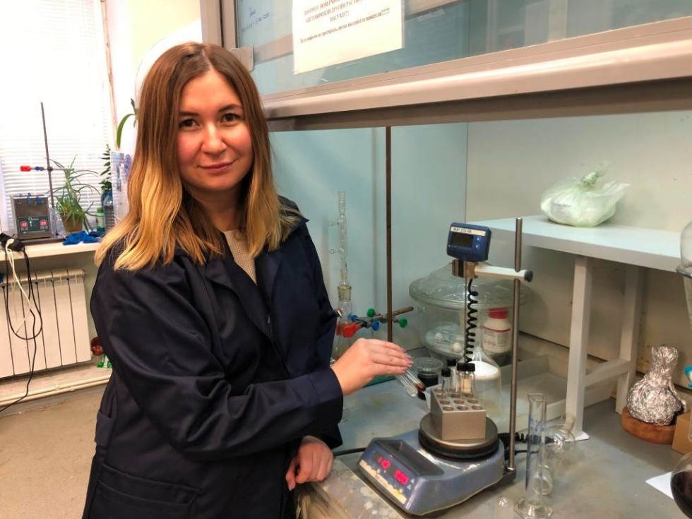 Senior Lecturer Elza Sultanova seeks ways to purify water from organic contamination ,calixarene, pollution, photo catalysis