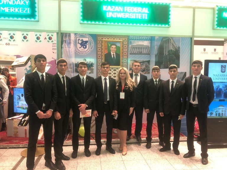 Kazan University advertised its programs in Turkmenistan ,IMEF, International Office, Turkmenistan