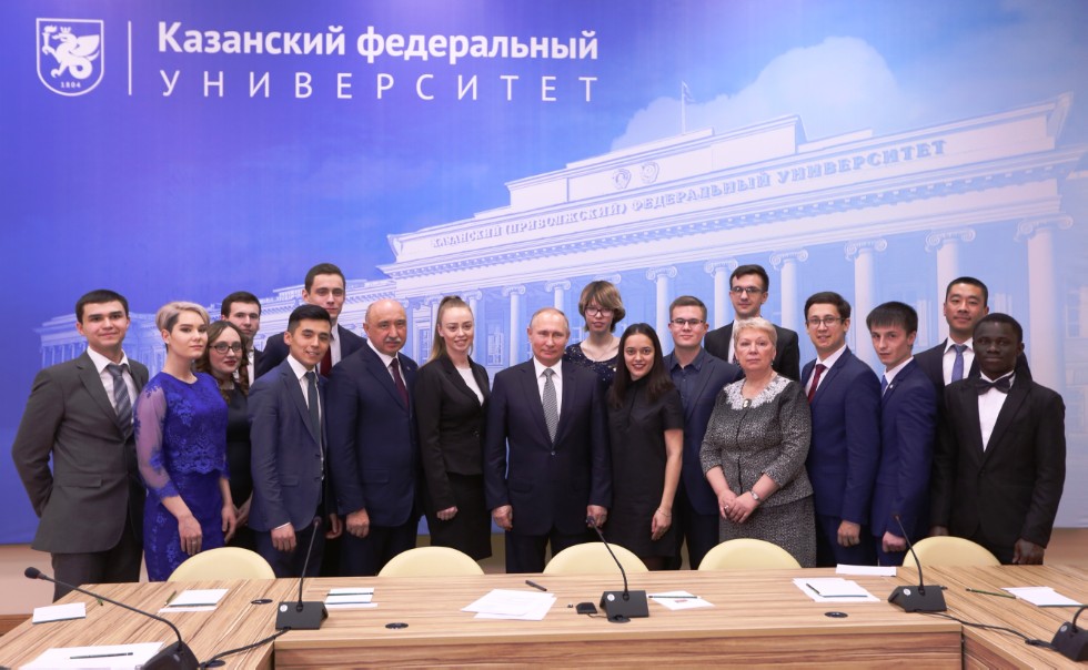 President of Russia Vladimir Putin Discussed the Future of National Education with Students at Kazan University