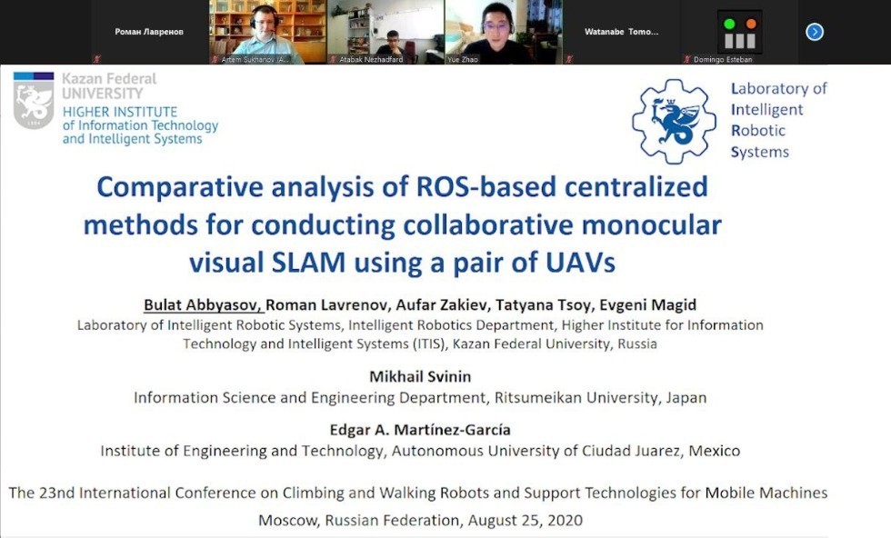 Laboratory of intelligent robotic systems presented papers at the International Conference Series on Climbing and Walking Robots and the Support Technologies for Mobile Machines ,LIRS, ITIS, conference, CLAWAR, robotics