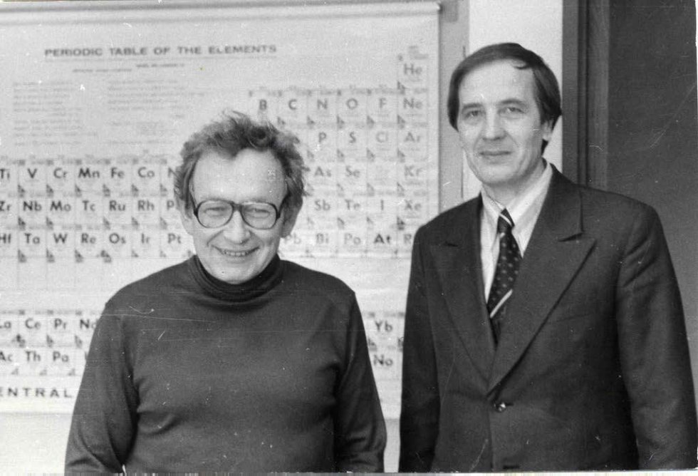 Prof. P. Anderson (NPW'77) and Prof. B.I. Kochelaev in Princeton, 1979 Academic collaboration