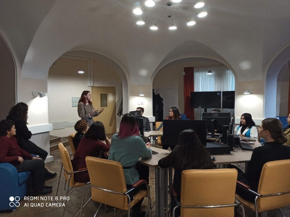 Встреча с делегацией магистрантов НАО 'Казахский национальный педагогический университет им. Абая' Встреча с делегацией магистрантов НАО 'Казахский национальный педагогический университет им. Абая'