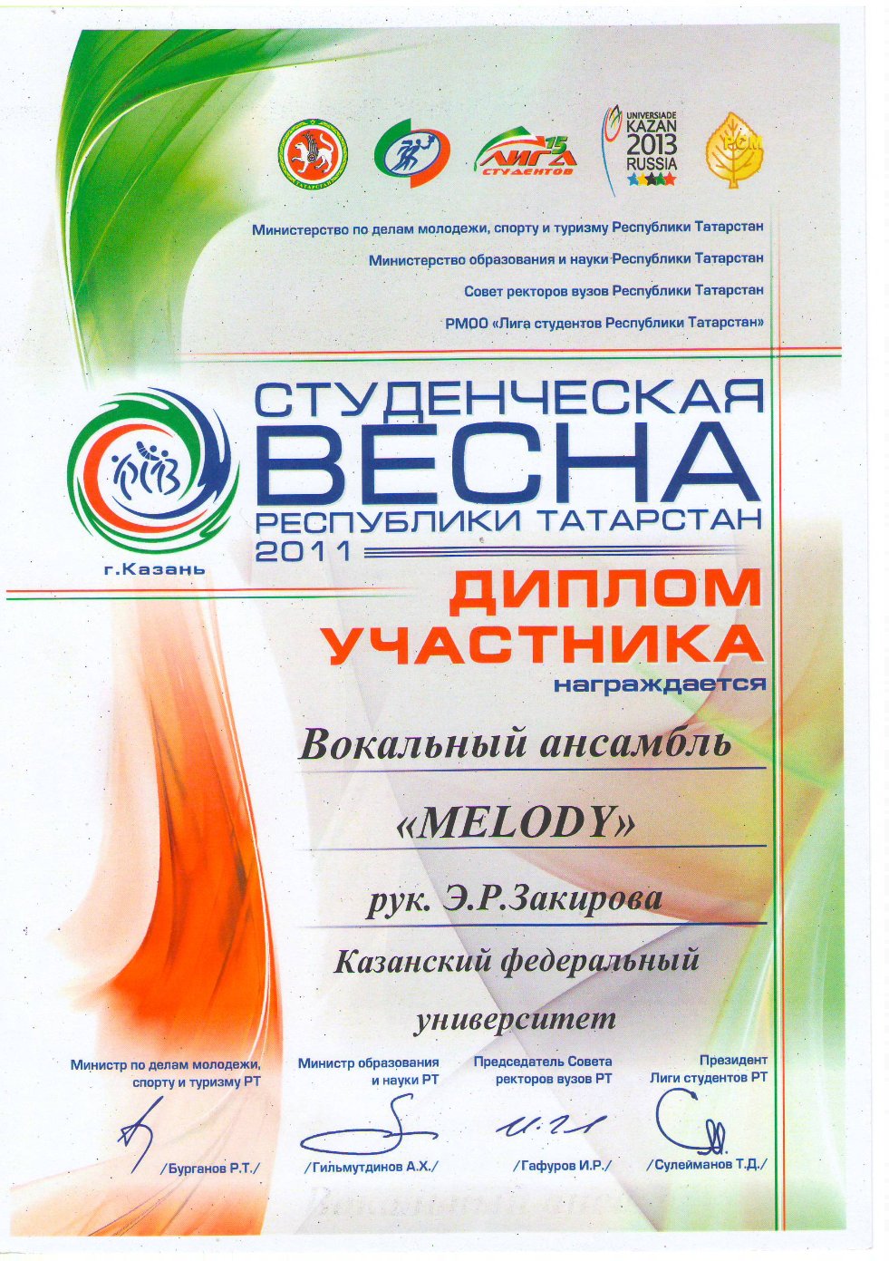 ��������� �������� 'Melody'