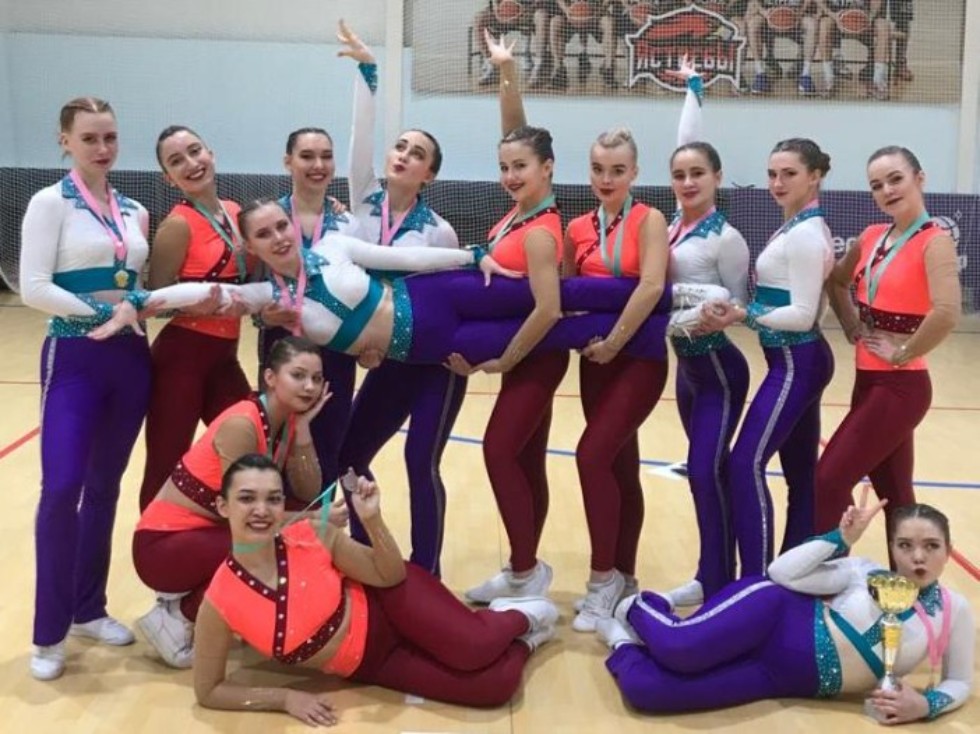 Two KFU teams triumphant in national fitness aerobics competition Two KFU teams triumphant in national fitness aerobics competition