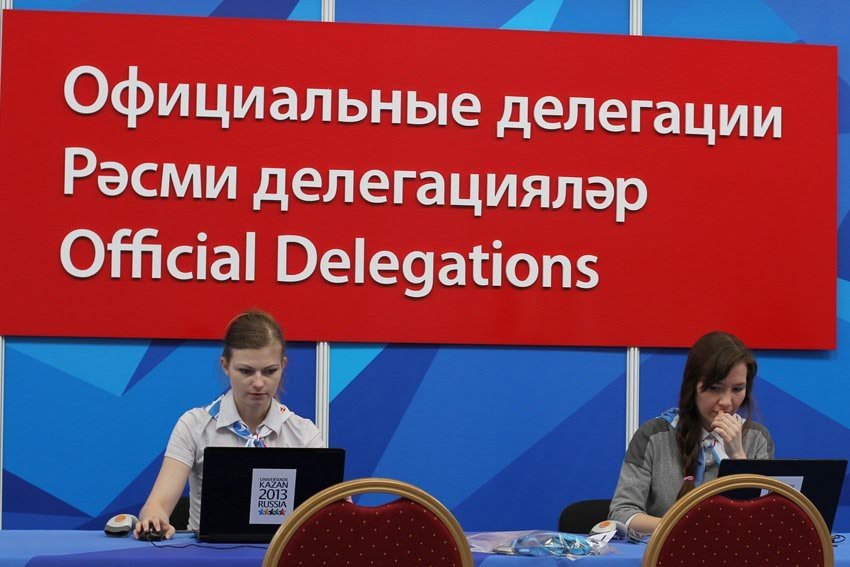 KFU Administration Received Accreditation Badges For the Universiade