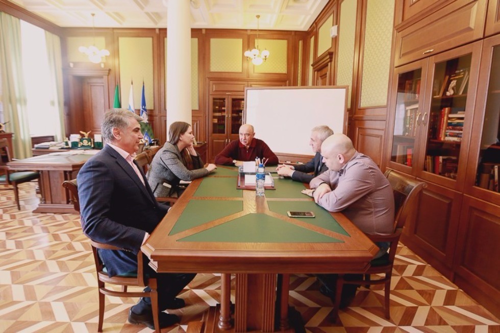 Rector Ilshat Gafurov Held Talks with Dagestani Colleagues