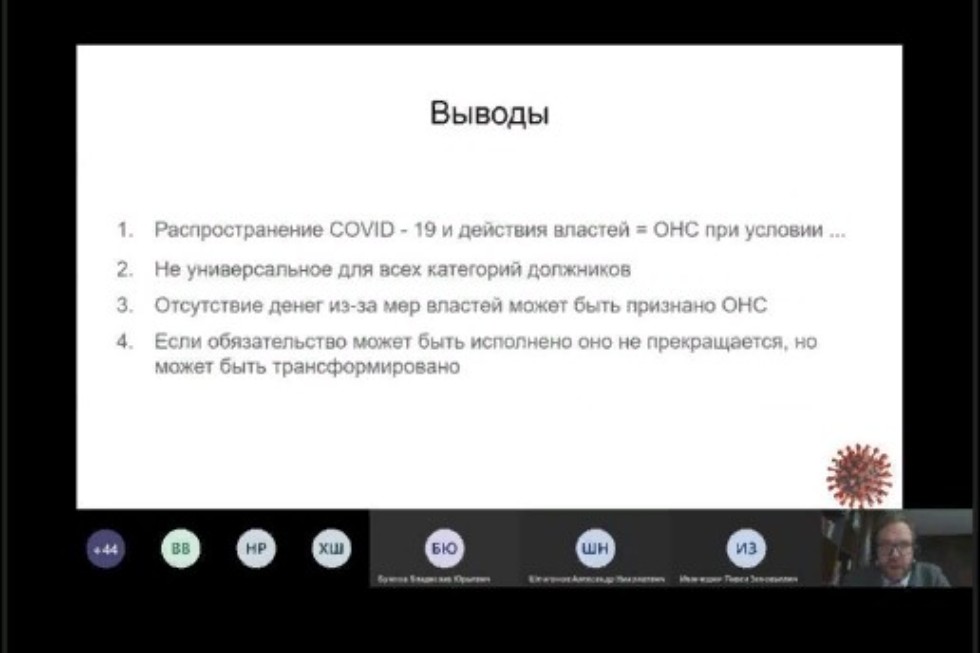 '���������� �������� ������� � ����� � ��������� COVID-19'