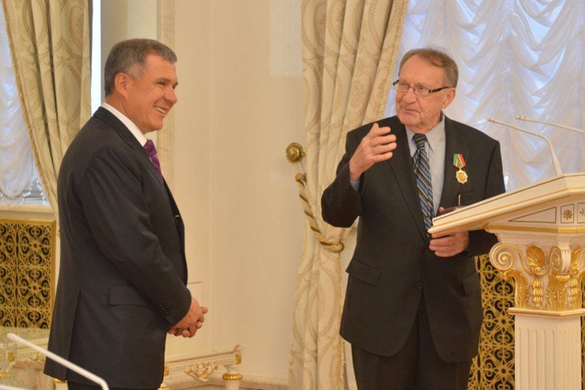 Roald Sagdeev honored to the highest award of Republic of Tatarstan ,

