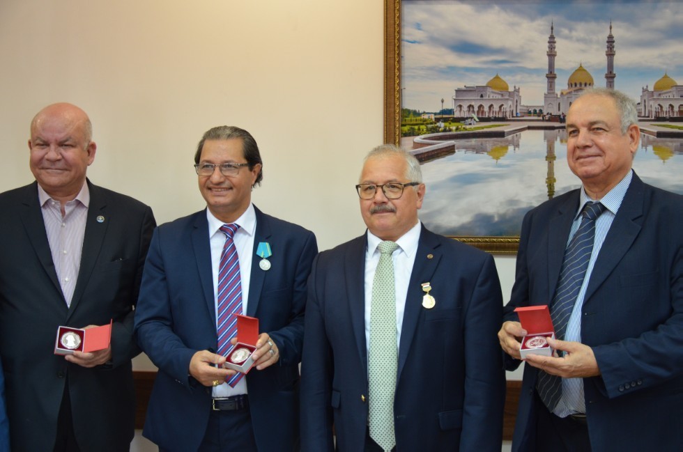 Bust of Gamal Abdel Nasser unveiled at Kazan University ,Gamal Abdel Nasser, Egypt, Embassy of Egypt, IIRHOS, Al-Khadara Center for Arabic Culture, Gamal Abdel Nasser Medal, Cairo University, Alexandria University