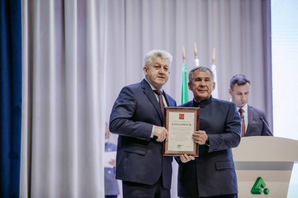 Rector Ilshat Gafurov contributed to the August Teachers' Conference in Yelabuga ,EI, President of Tatarstan, Prime Minister of Tatarstan, State Counsellor of Tatarstan