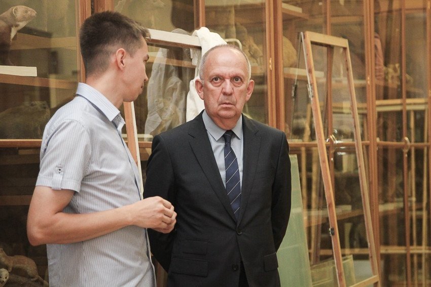 Ilshat Gafurov meeting the Rector of International Management Institute of Saint Petersburg