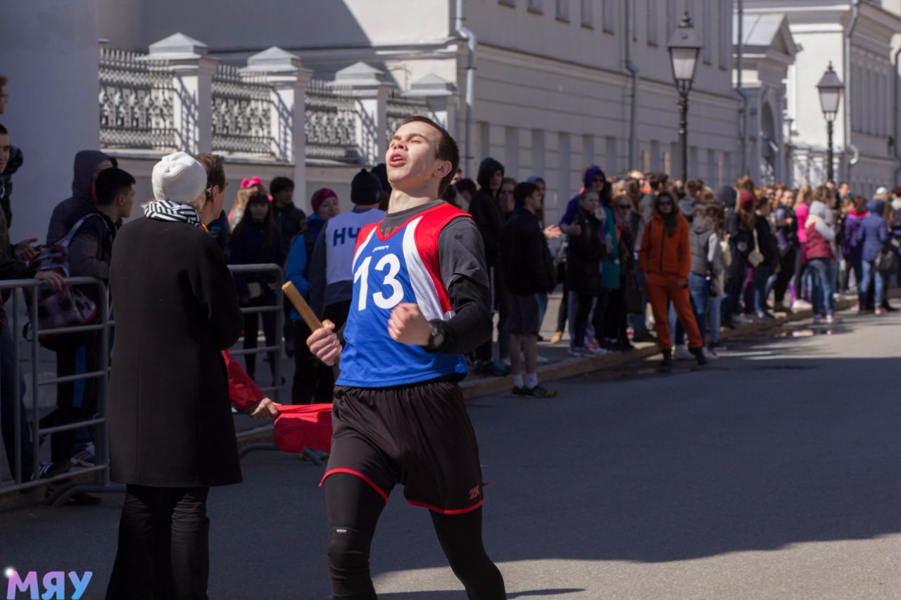 В Казанском университете прошла 64-ая Апрельская комплексная легкоатлетическая эстафета ,Эстафета, легкая атлетика, спорт, спартакиада