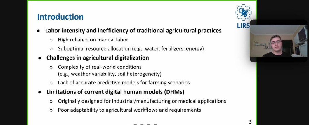 Students from Intelligent Robotics Department made presentations at ADOP 2025 international conference Students from Intelligent Robotics Department made presentations at ADOP 2025 international conference