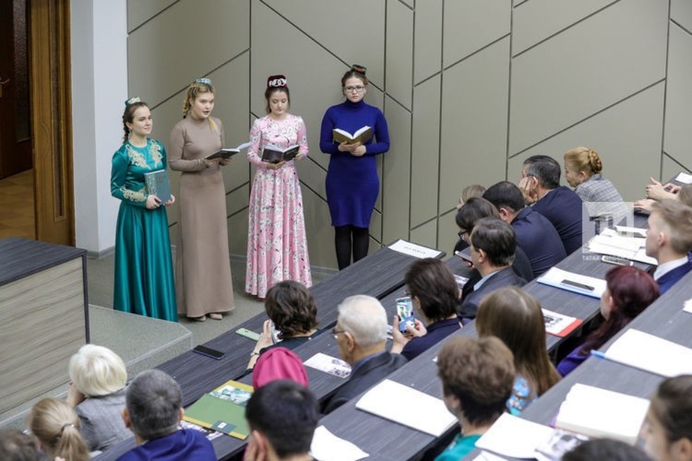 Милли мәдәният һәм мәгариф югары мәктәбендә төрки лингволкультурология конференциясе үтте Милли мәдәният һәм мәгариф югары мәктәбендә төрки лингволкультурология конференциясе үтте