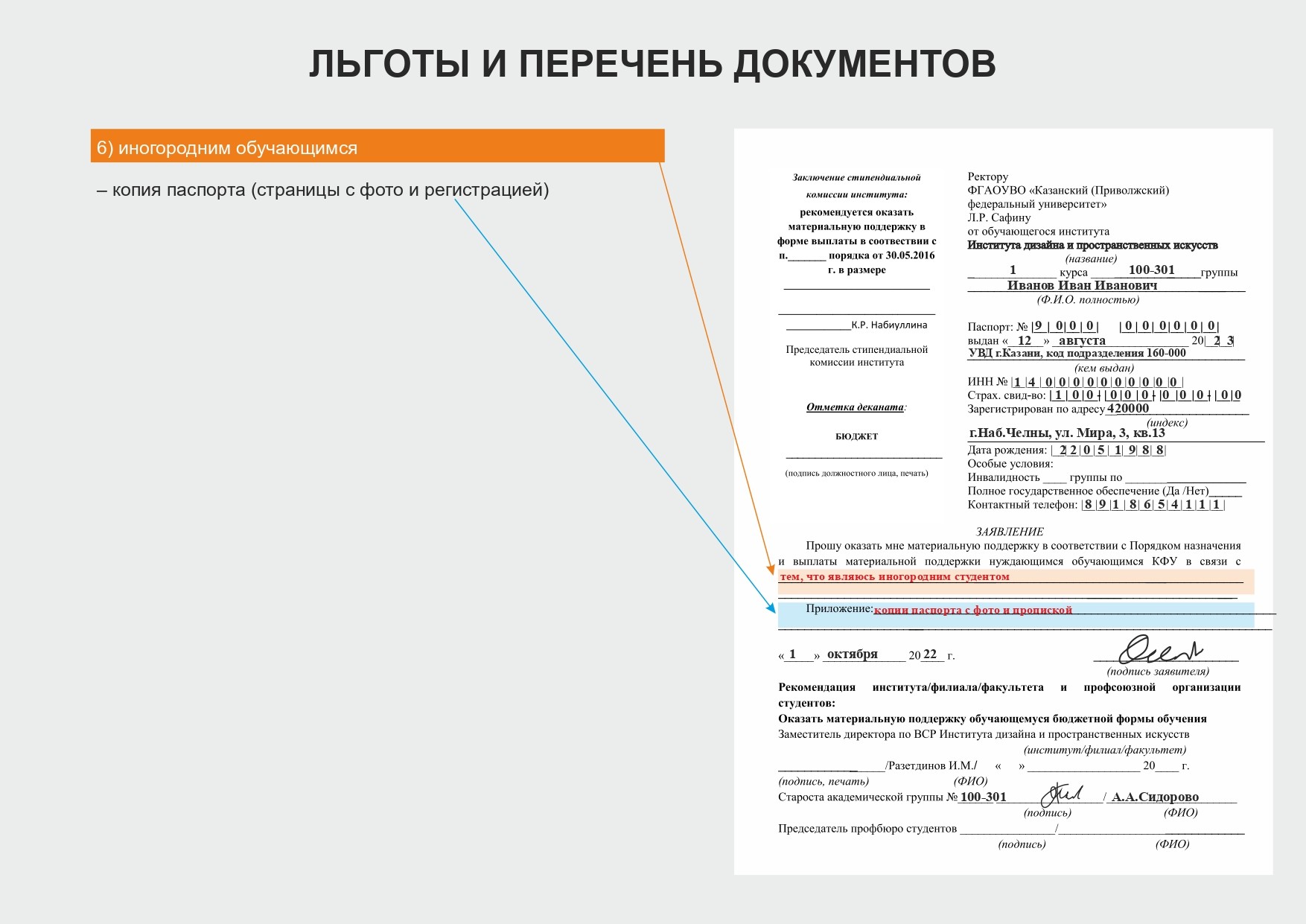 Материальная поддержка Материальная поддержка